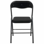 Стул складной BRABIX "Golf CF-007", черный каркас, кожзам черный, гофрокороб, 533024 — изображение 5