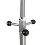 Вешалка-стойка BRABIX "CR-855" на мраморном диске, металл, 4+3 крючка, цвет серебристый, 606434 — изображение 3