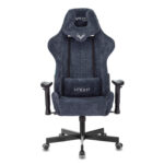 Кресло компьютерное Zombie VIKING KNIGHT, 2 подушки, ткань, синее, 1372993 — изображение 3