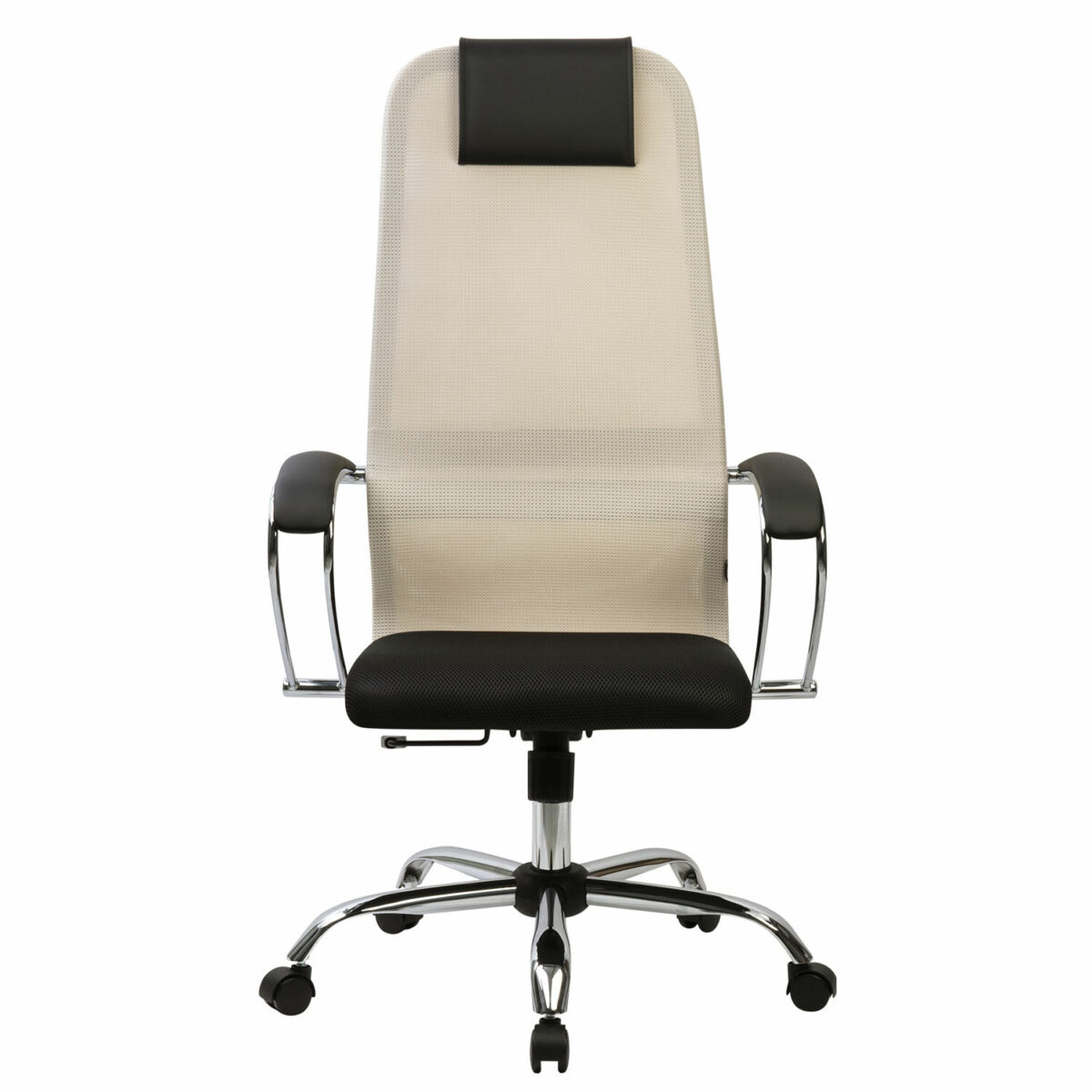 Кресло офисное BRABIX PREMIUM "Ultimate EX-800" хром, плотная двойная сетка Х2, черное/бежевое, 532913 — изображение 5