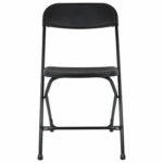 Стулья складные BRABIX "Golf CF-002", КОМПЛЕКТ 4 шт., черный каркас, пластик черный, 533030 — изображение 4