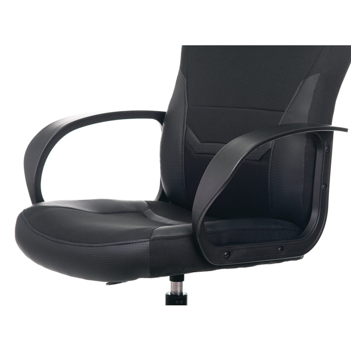 Кресло компьютерное BRABIX "Alpha GM-018", ткань/экокожа, черное, 532636, GM-018_532636 — изображение 8