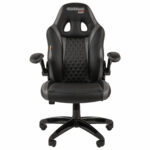 Кресло компьютерное СН GAME 15, экокожа, черное/серое, 7022780 — изображение 3