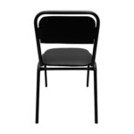 Стул для посетителей РС42, черный каркас, кожзам черный — изображение 5