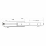 Газлифт B-140 стандартный, ХРОМ, длина в открытом виде 413 мм, d 50 мм, класс 2, WBZ (ВБЗ), 533074 — изображение 3