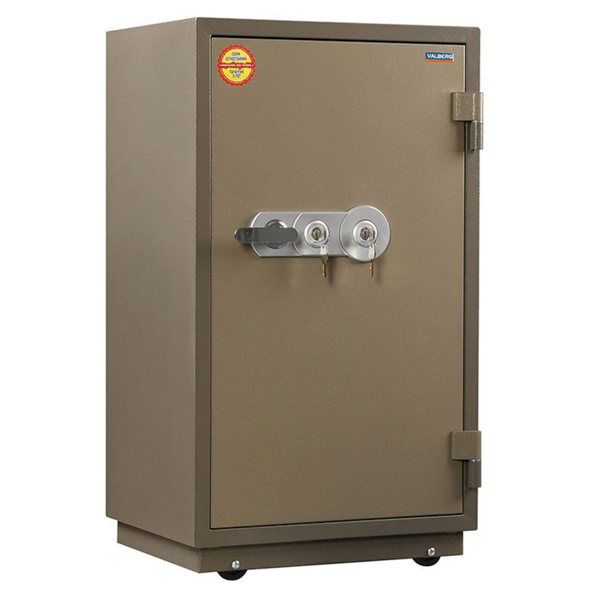 Сейф огнестойкий VALBERG "FRS-99T KL", 991х565х451 мм, 145 кг, 2 ключевых замка, трейзер, крепление к полу — изображение 3