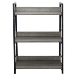 Стеллаж на металлокаркасе BRABIX "LOFT SH-002", 600х350х845 мм, цвет дуб антик, 641232 — изображение 3