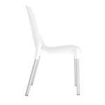Стул для столовых, кафе, дома SHT-S75, серебристый металлический каркас, пластик белый — изображение 4