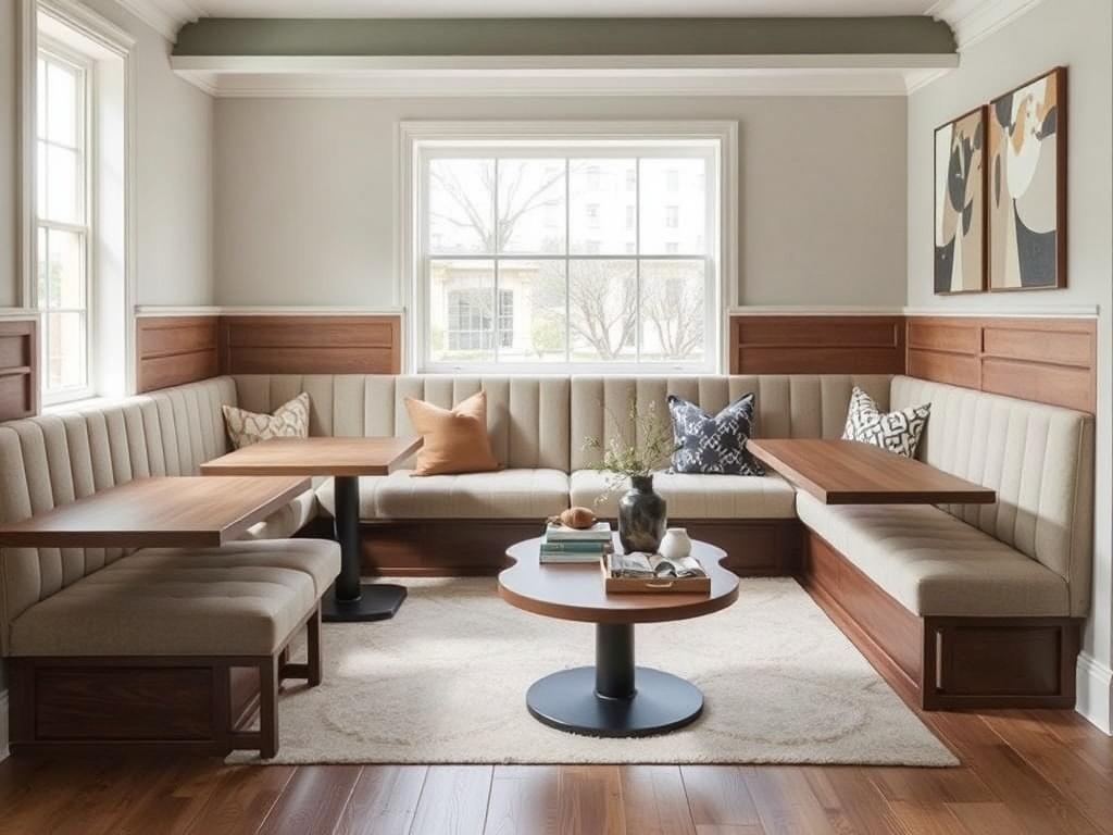 Банкетки и скамьи. Идеи размещения и сочетания