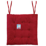 Подушка на стул "ВЕЛЬВЕТ" 38х38 см, полиэстер, бордовая, PRIMILA (ПРИМИЛА) CLASSIC, 700507 — изображение 2