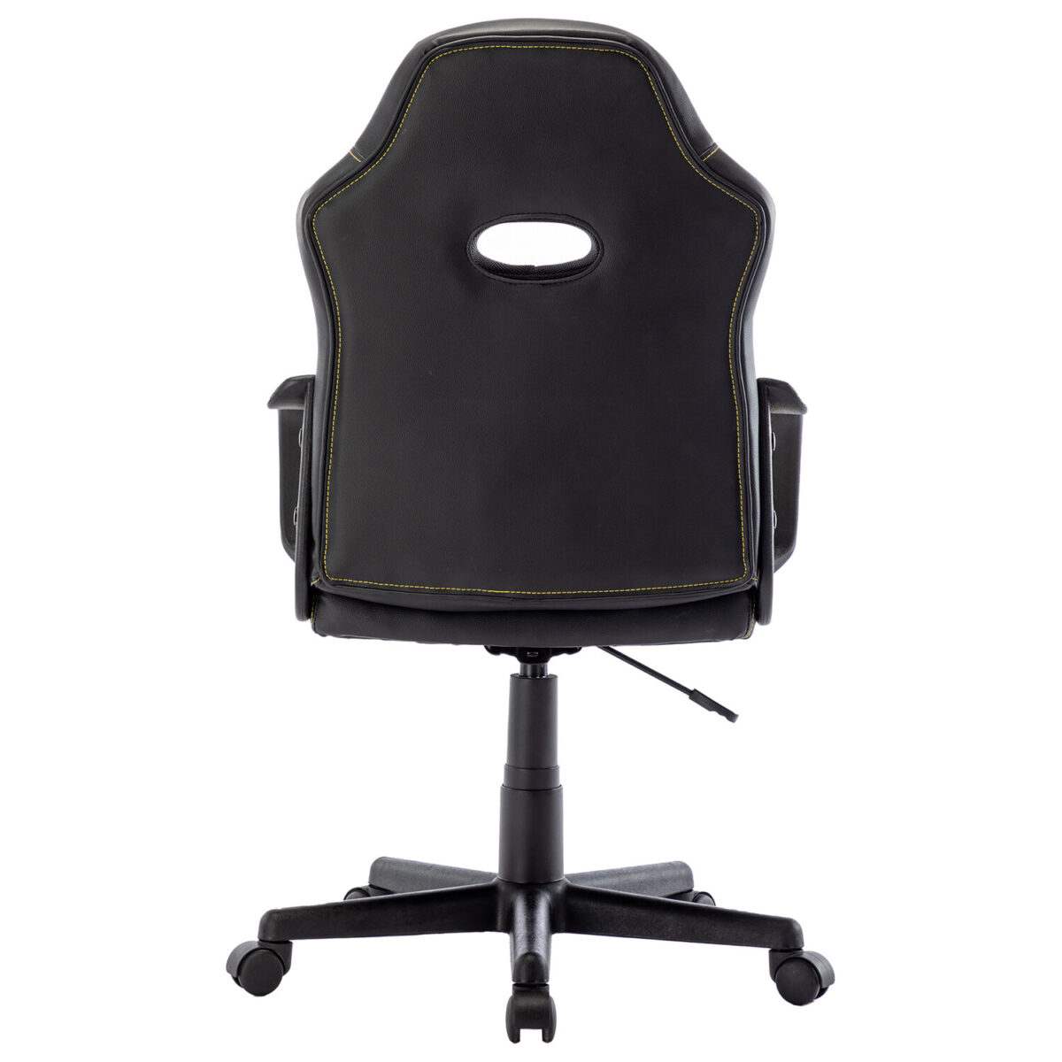 Кресло компьютерное BRABIX "Stripe GM-202", экокожа, черное/желтое, 532510 — изображение 4