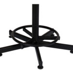 Стул кресло кассира, ресепшн РС37, на винте, без подлокотников, ткань, темно-серый — изображение 8