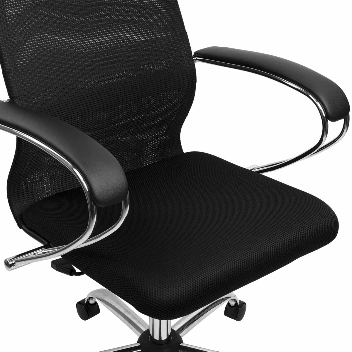 Кресло BRABIX PREMIUM "Ultimate EX-800" хром, плотная двойная сетка Х2, черное, 532911 — изображение 14