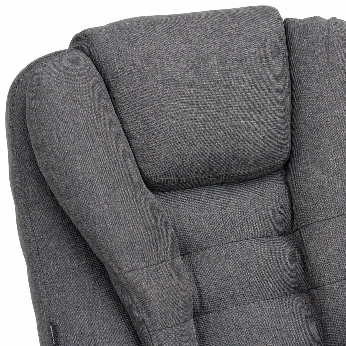 Кресло офисное CROMEX (КРОМЕКС) "Chill MS-005", с функцией вибромассажа, подножка, ткань, серое, 532959 — изображение 10