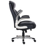 Кресло HAWASAN (ХАВАСАН) "Target EX-567", откидные подлокотники, рециклированная кожа, черное, 532974 — изображение 11