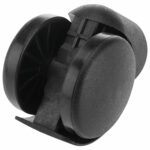 Колеса (ролики) для кресла, пластиковые, КОМПЛЕКТ 5 шт., шток d 11 мм, черные, в пакете, WBZ (ВБЗ), 533082 — изображение 4