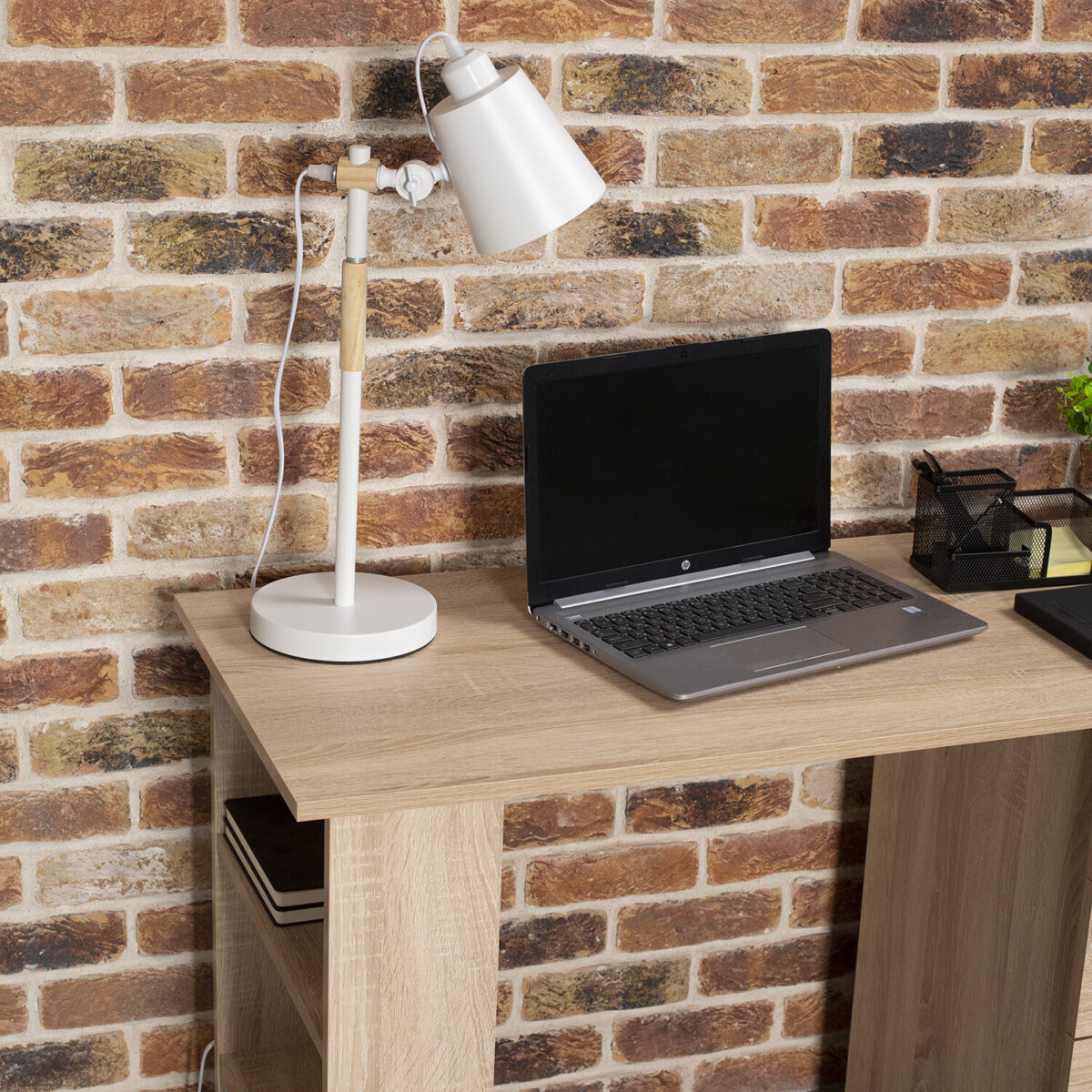 Стол письменный/компьютерный BRABIX "Scandi CD-016", 1100х500х750 мм, 4 ящика, дуб сонома, 641892, ЦБ013707-2 — изображение 6