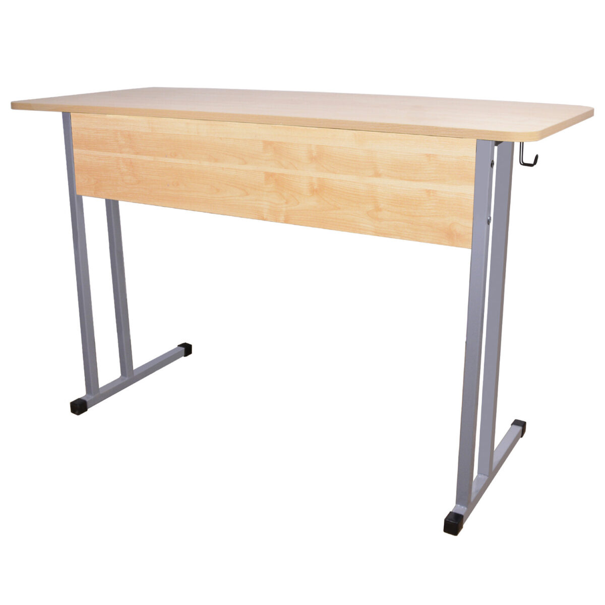 Стол-парта 2-местный нерегулируемый "Умник", 1200х500х760 мм, рост 6, серый каркас, ЛДСП клён — изображение 5