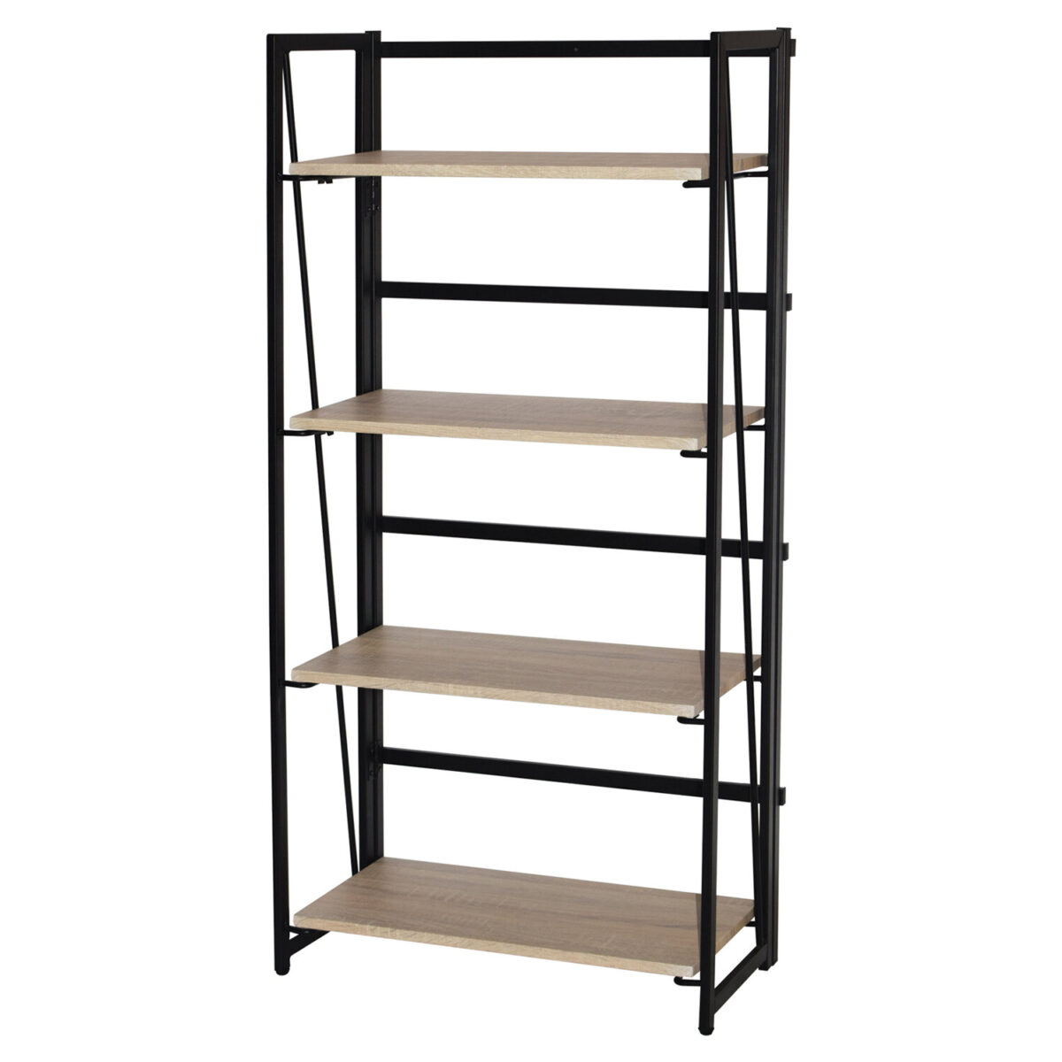 Стеллаж на металлокаркасе BRABIX "LOFT SH-001", 600х300х1250 мм, складной, цвет дуб натуральный, 641230 — изображение 4