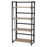 Стеллаж на металлокаркасе BRABIX "LOFT SH-001", 600х300х1250 мм, складной, цвет дуб натуральный, 641230 — изображение 4