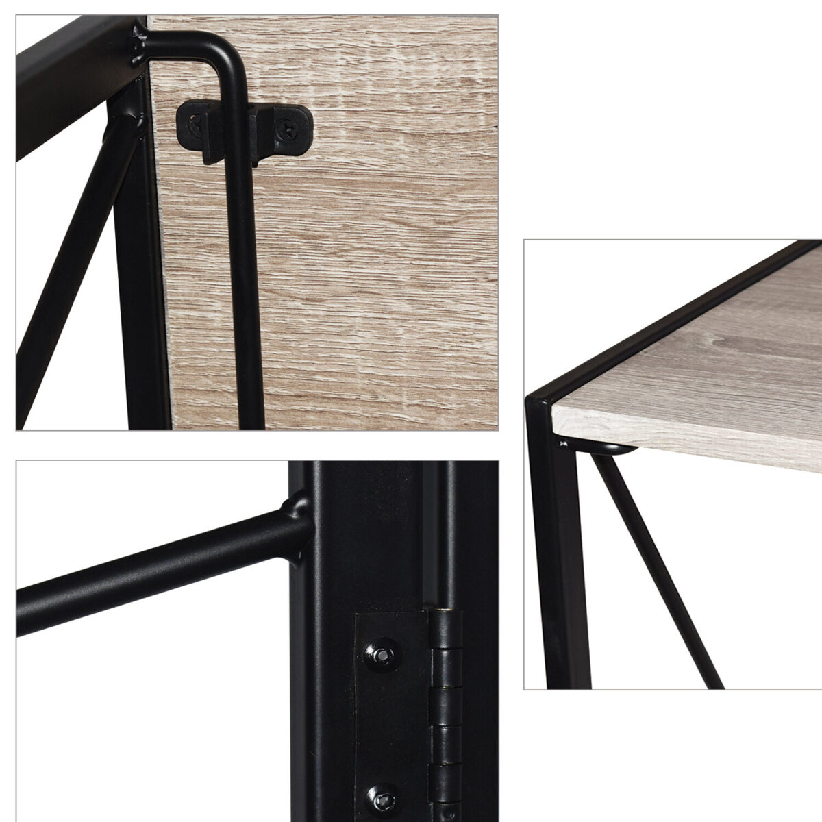 Стол на металлокаркасе BRABIX "LOFT CD-002", 1000х500х750 мм, складной, цвет дуб антик, 641213 — изображение 5