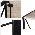 Стол на металлокаркасе BRABIX "LOFT CD-002", 1000х500х750 мм, складной, цвет дуб антик, 641213 — изображение 5