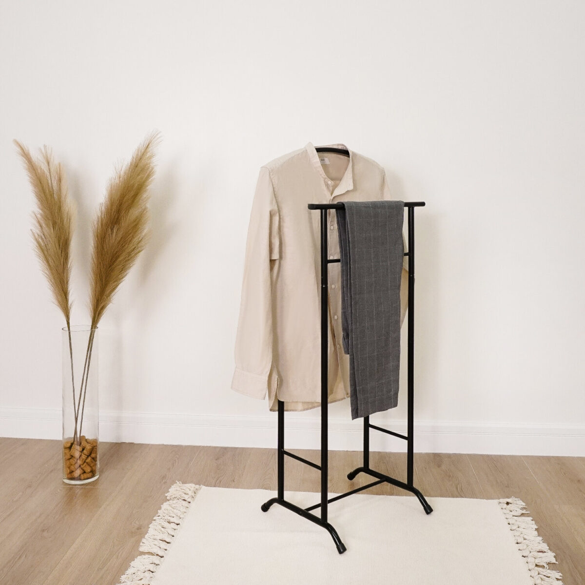 Вешалка-стойка костюмная "Стиль-3", 1080х470х350 мм, металл, черная, ВНП 300 Ч — изображение 4