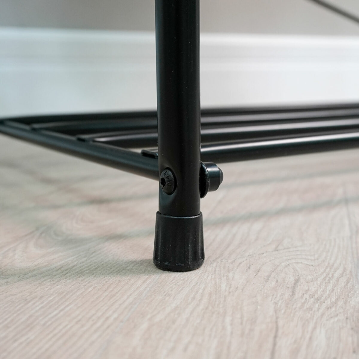 Банкетка для обуви "Альфа-23СЯ", 650х300х480 мм, 2 полки, ящик, металл/кожзам, черный/коричневый, ПДОА23СЯ Ч — изображение 5