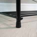 Банкетка для обуви "Альфа-23СЯ", 650х300х480 мм, 2 полки, ящик, металл/кожзам, черный/коричневый, ПДОА23СЯ Ч — изображение 5