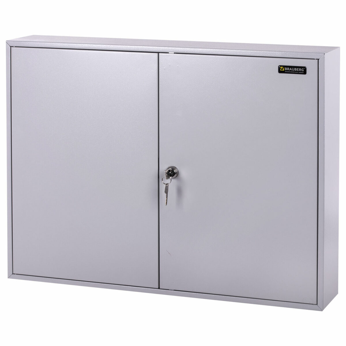 Шкафчик (Ключница) на 300 ключей BRAUBERG, 730х550х140 мм, с замком, +300 брелоков, серый, 290341 — изображение 1