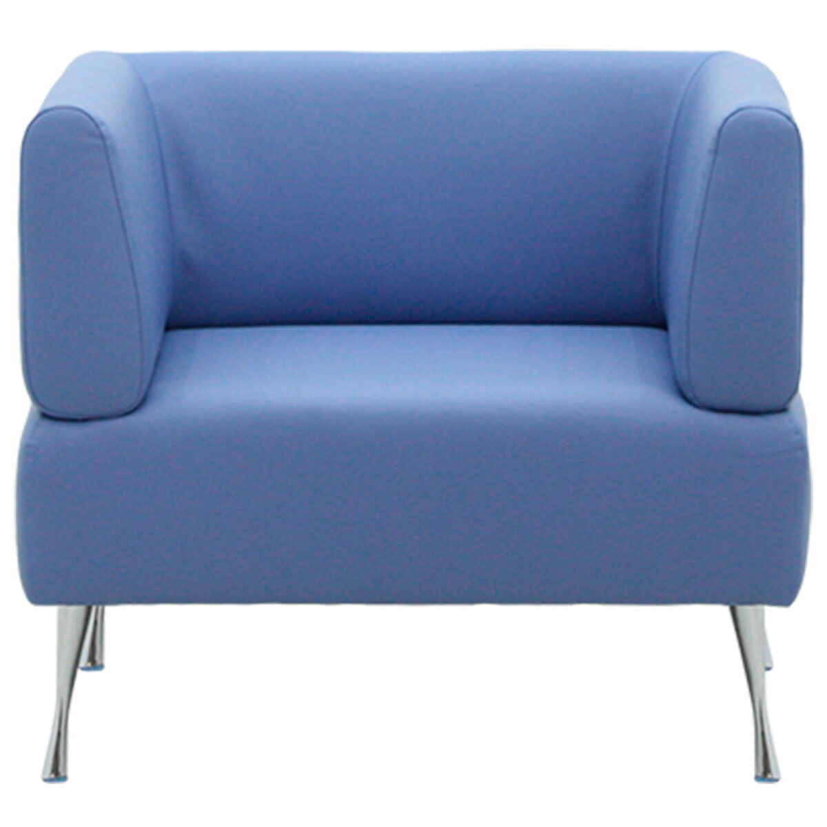 Кресло мягкое "Норд", "V-700", 820х720х730 мм, c подлокотниками, экокожа, голубое — изображение 3