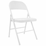 Стул складной BRABIX "Golf Plus CF-003 КОМФОРТ", белый каркас, кожзам белый, В КОРОБЕ, 533028 — изображение 2