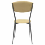 Стул для столовых, кафе, дома РС23, серебристый каркас, экокожа бежевая — изображение 6