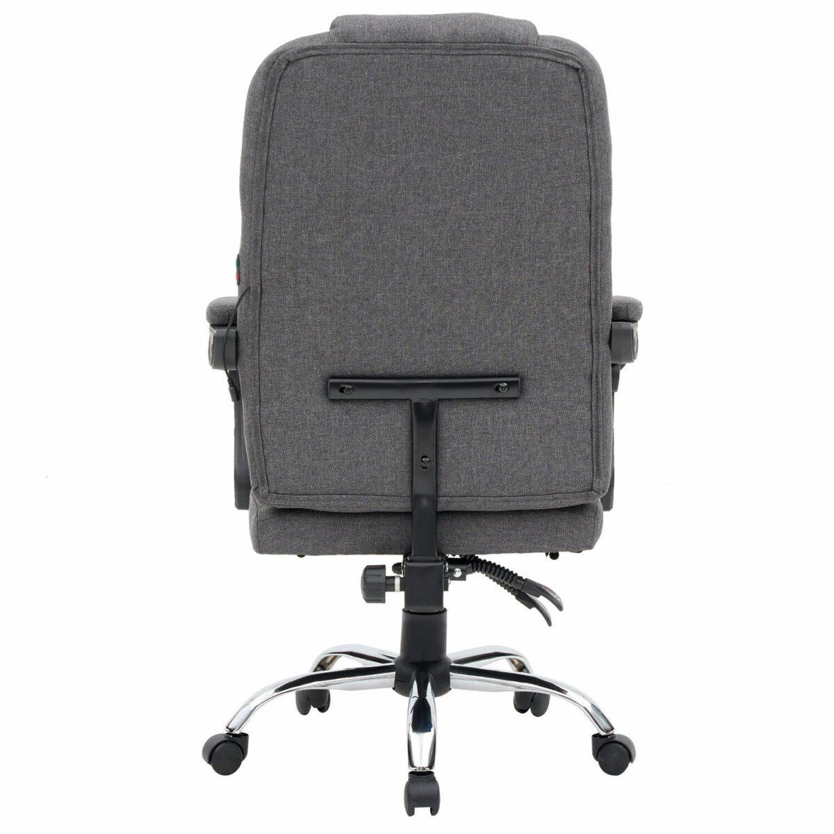 Кресло офисное CROMEX (КРОМЕКС) "Chill MS-005", с функцией вибромассажа, подножка, ткань, серое, 532959 — изображение 7