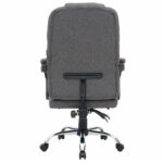 Кресло офисное CROMEX (КРОМЕКС) "Chill MS-005", с функцией вибромассажа, подножка, ткань, серое, 532959 — изображение 7