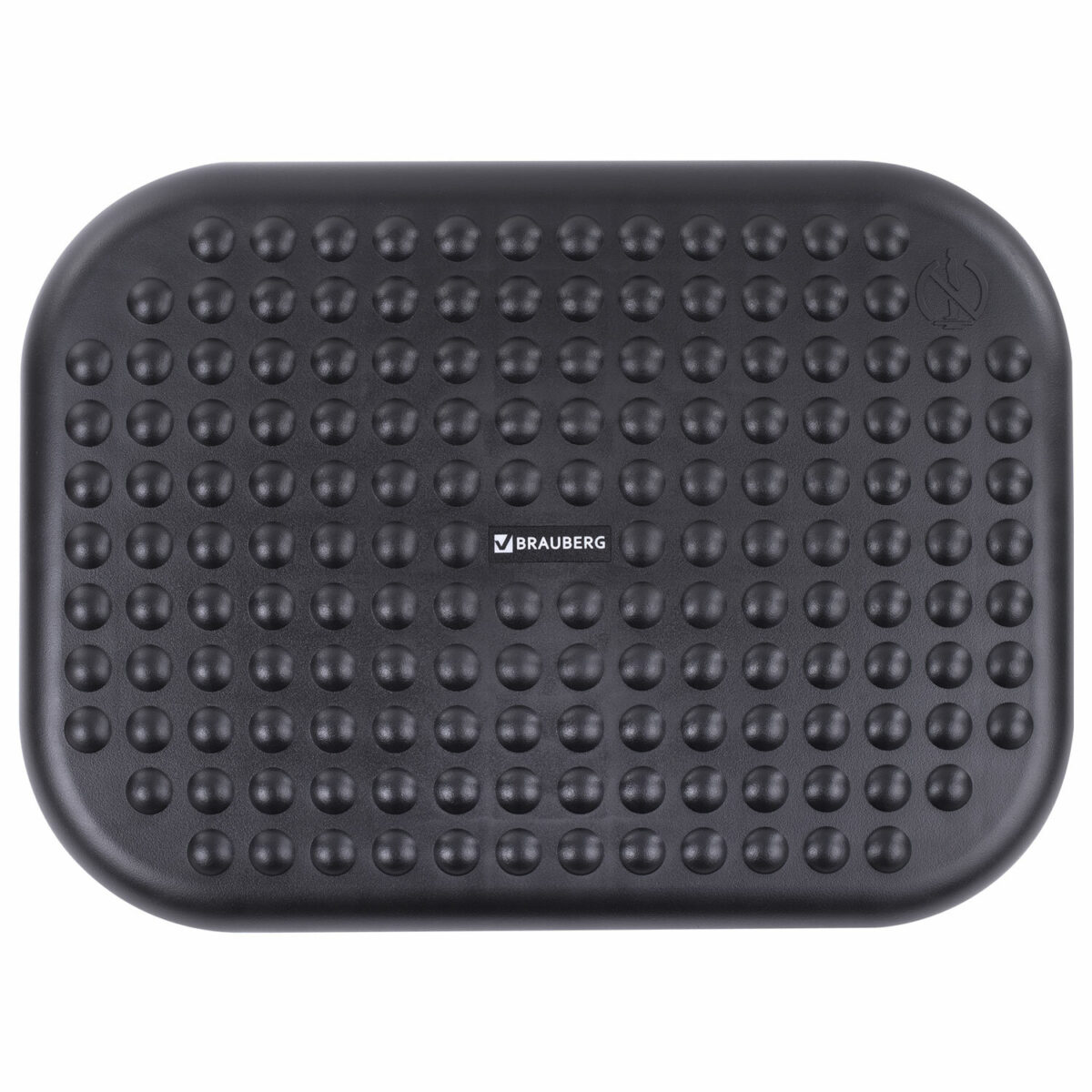 Подставка для ног BRAUBERG офисная, 45х33 см, регулируемый угол наклона, рифленая, черная, 531495 — изображение 3