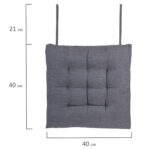 Подушка на стул "РОГОЖКА", 40x40 см, полиэстер, серая, PRIMILA (ПРИМИЛА) LUX, 700499 — изображение 5