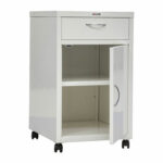 Тумба медицинская подкатная HILFE "МД ТП-2" 710х420х490 мм, с ящиком, цвет белый, S26199402209