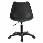 Кресло стул BRABIX "Eames MG-310 PL", пластик черный, экокожа черная, 532927 — изображение 4