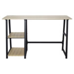 Стол на металлокаркасе BRABIX "LOFT CD-006", 1200х500х730 мм, 2 полки, цвет дуб натуральный, 641226 — изображение 3