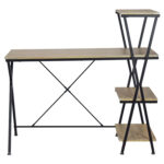 Стол на металлокаркасе BRABIX "LOFT CD-004", 1200х535х1110 мм, 3 полки, цвет дуб натуральный, 641220 — изображение 3