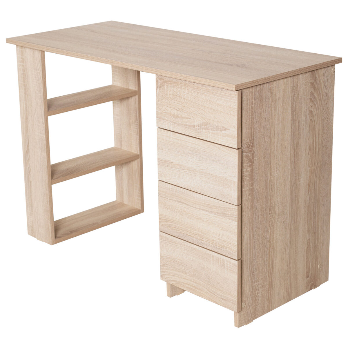 Стол письменный/компьютерный BRABIX "Scandi CD-016", 1100х500х750 мм, 4 ящика, дуб сонома, 641892, ЦБ013707-2 — изображение 1