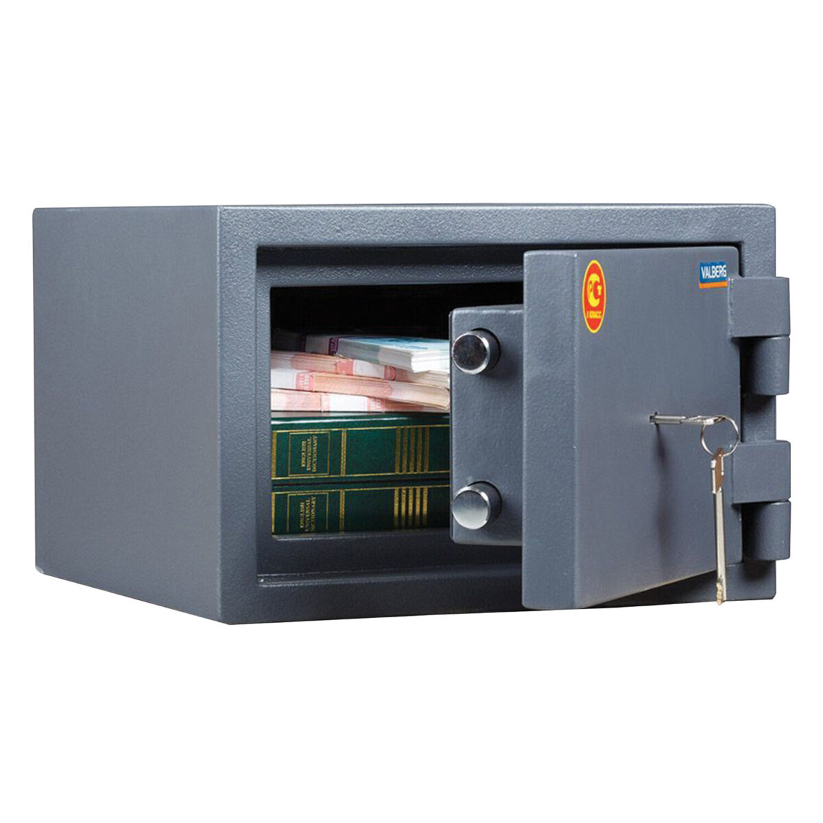 Сейф взломостойкий 1 класс VALBERG "Кварцит-25", 250х375х360 мм, 57 кг, ключевой замок — изображение 1