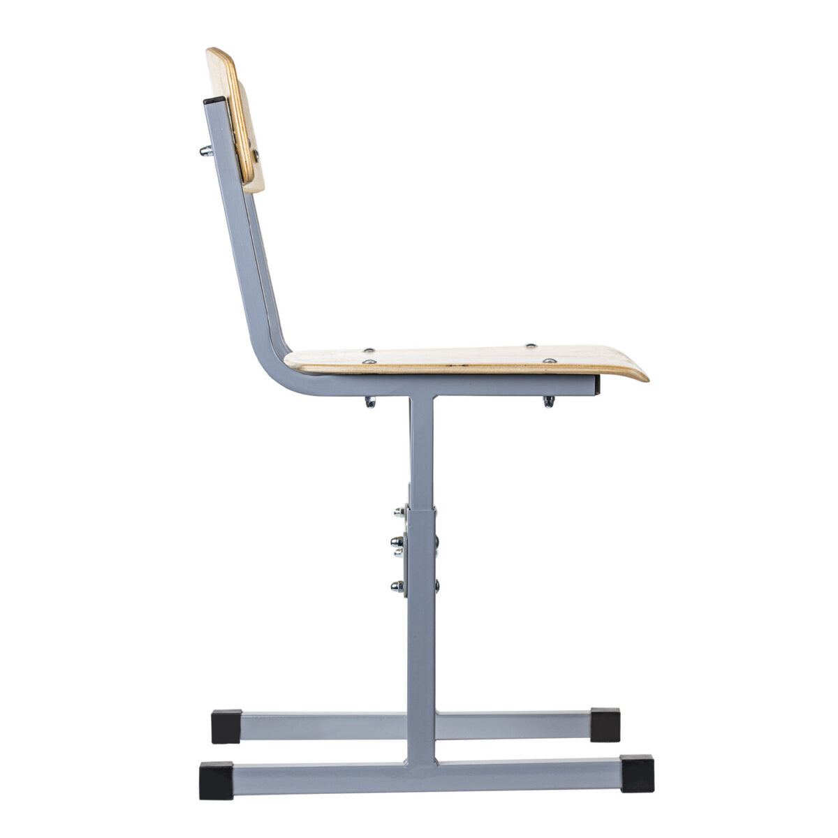 Стул ученический регулируемый "Ученик", 340х430х585-665 мм, рост 2-4, серый каркас — изображение 3