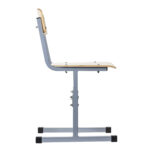 Стул ученический регулируемый "Ученик", 340х430х585-665 мм, рост 2-4, серый каркас — изображение 3