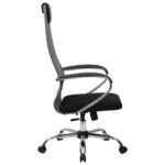 Кресло офисное BRABIX PREMIUM "Ultimate EX-800" хром, плотная двойная сетка Х2, черное/серое, 532912 — изображение 4