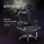 Кресло компьютерное BRABIX "Dexter GM-135", подножка, две подушки, экокожа, черное, 532800 — изображение 23