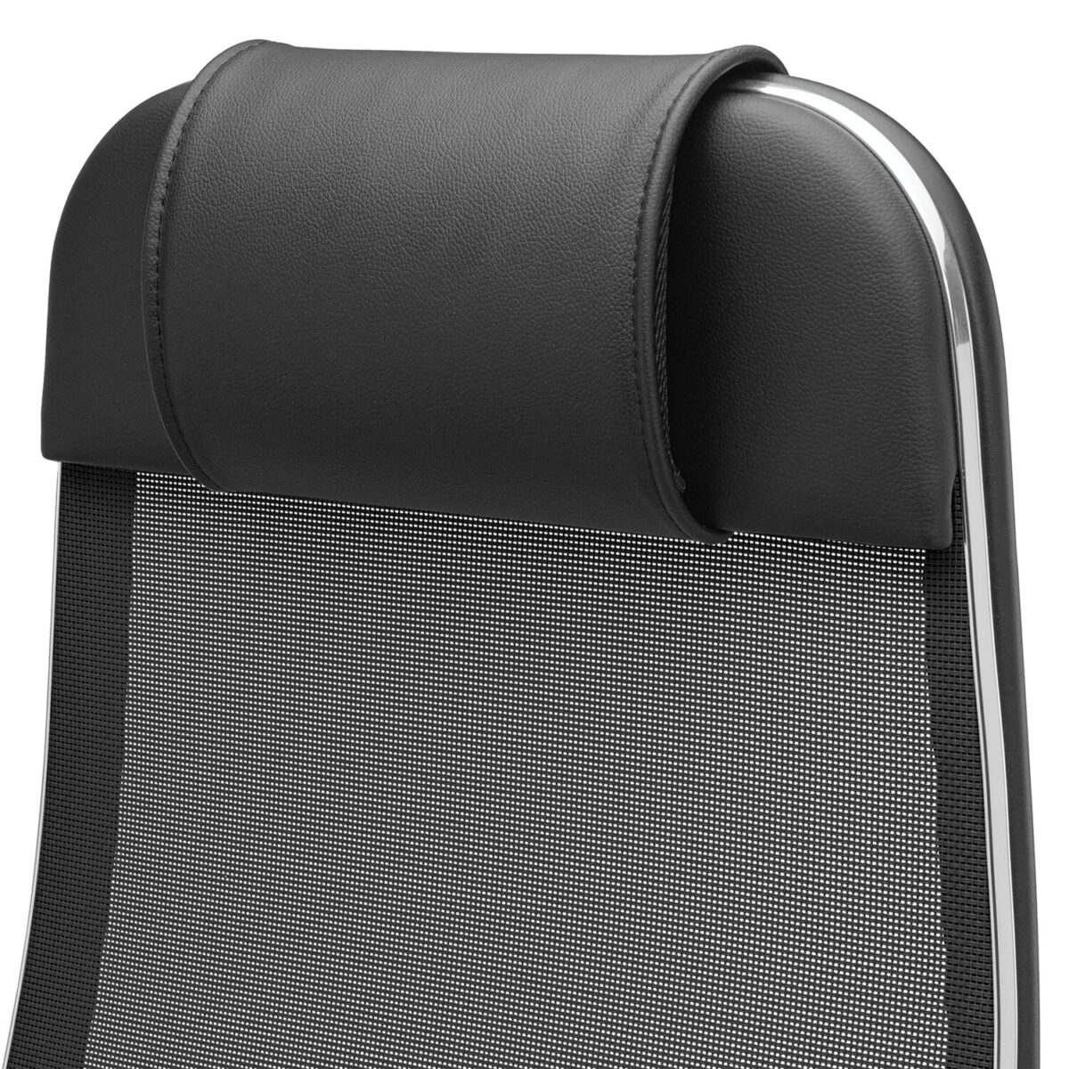Кресло офисное МЕТТА "К-4-Т" хром, прочная сетка, сиденье и спинка регулируемые, черное — изображение 16