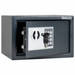 Сейф мебельный DASWERK (ДАСВЕРК) SC-200EL (200х310х200 мм), электронный замок, графит, 291341