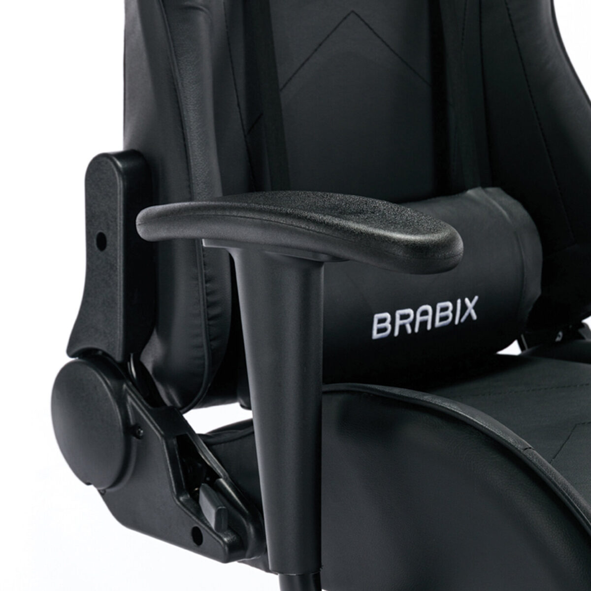 Кресло компьютерное BRABIX "Hunter GM-130", две подушки, экокожа, черное, 532798 — изображение 13